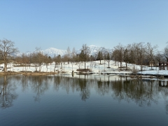 雪消えは、もう少し。